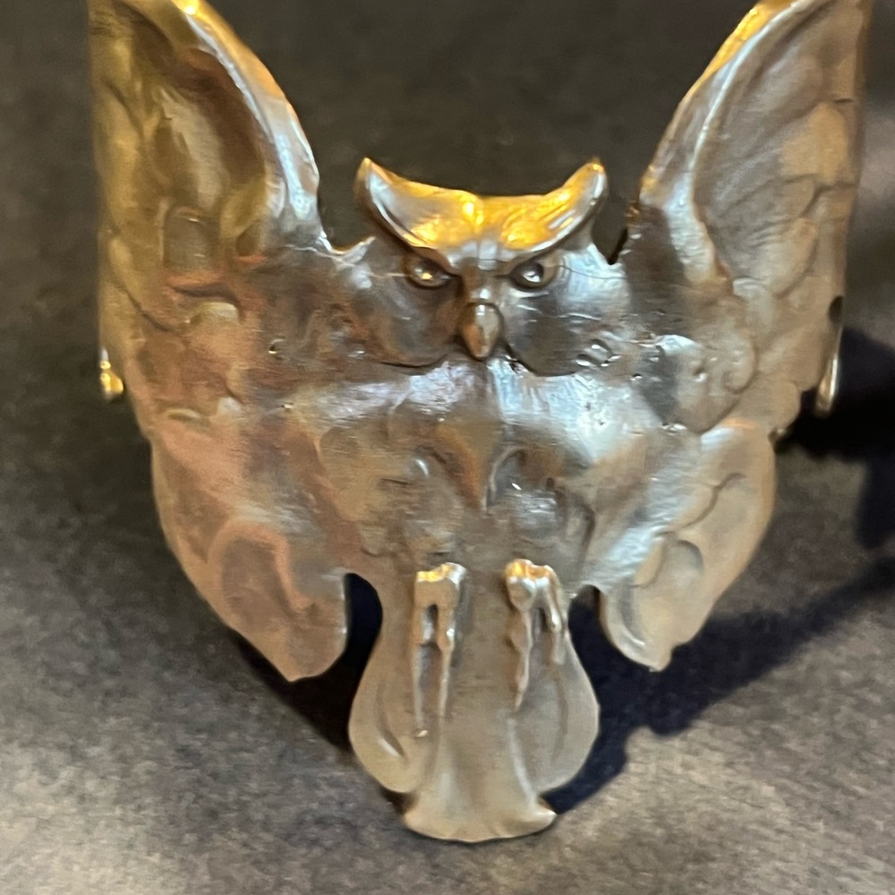 Owl Design Metal Cuff Bracelet